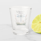 Denkende Reise - Dragonfly Natur Schnapsglas (Rückseite)