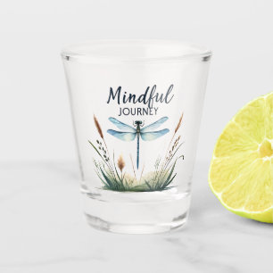 Denkende Reise - Dragonfly Natur Schnapsglas