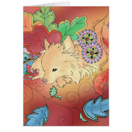 Denkende Spitzkarte (freier Raum)