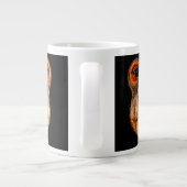 Denkender Affe Meme Jumbo-Tasse (Rückseite)