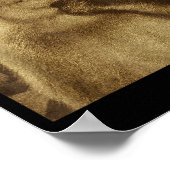 Denkender Affe Meme Vintage Retro Poster (Ecke)