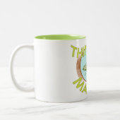 Denkender Mantis Zweifarbige Tasse (Links)
