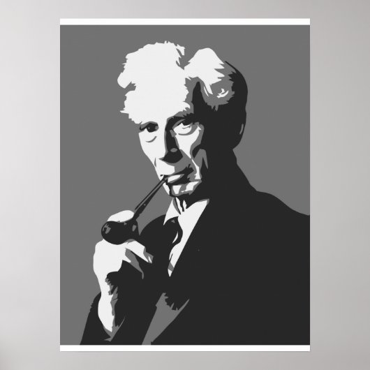 Denker - Bertrand Russell Poster (Vorne)