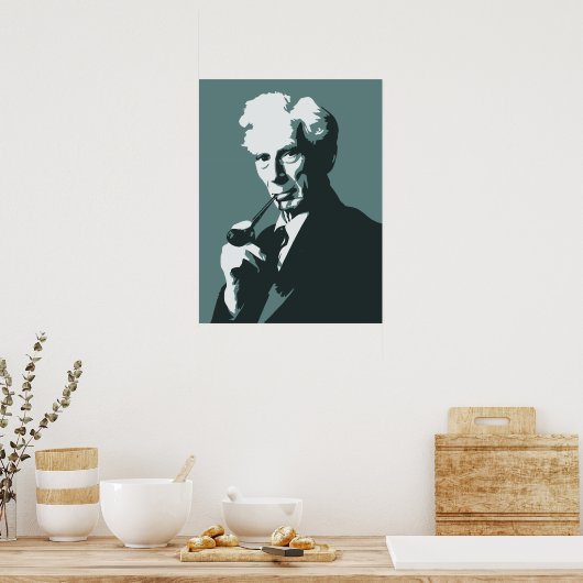 Denker - Bertrand Russell Poster (Küche)