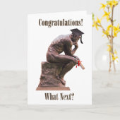 Denker-Graduate/Glückwunschkarte Karte (Gelbe Blume)