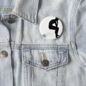 Denker, welche nach einer Idee sucht Button (Beispiel)