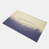 Denker-Zitat-Kiefernwald Victor Hugo freier Fußmatte (Schrägansicht)