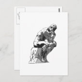 Denkerin Postkarte (Vorne/Hinten)