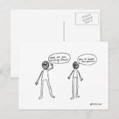 Denkkarte Postkarte (Vorne/Hinten)