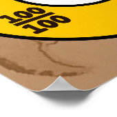 Denkkarten für Bruchlinien {Mathematik-Poster} Poster (Ecke)