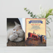 Denkkatze Einladung (Stehend Vorderseite)