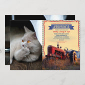 Denkkatze Einladung (Vorne/Hinten)