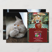 Denkkatze Einladung (Vorne/Hinten)