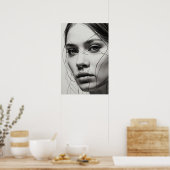 Denklinien Poster (Küche)