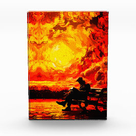 Denklos - Reflektion der Sonnenuntergänge Fotoblock