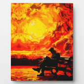 Denklos - Reflektion der Sonnenuntergänge Fotoplatte (Vorderseite)