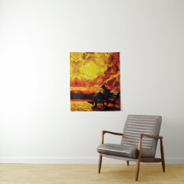 Denklos - Reflektion der Sonnenuntergänge Wandteppich