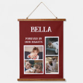Denkmal 4 Foto für Tiere für immer weinweiß Wandteppich Mit Holzrahmen (Vorderseite)