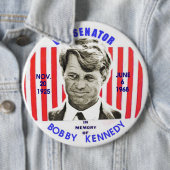 Denkmal Bobbys Kennedy pinback Button (Beispiel)