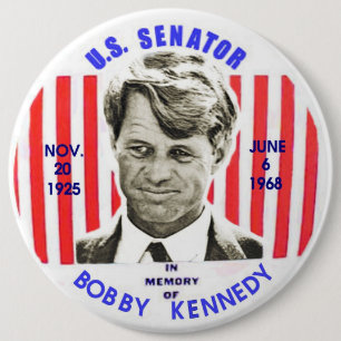 Denkmal Bobbys Kennedy pinback Button