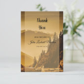 Denkmal danken Ihnen Foto-Karte Dankeskarte (Stehend Vorderseite)