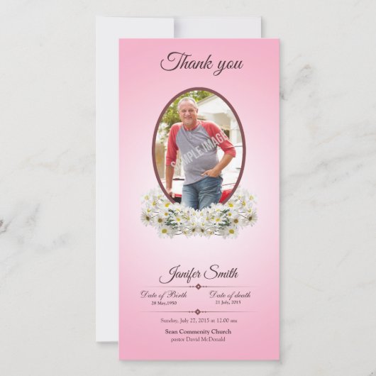 Denkmal danken Ihnen Foto-Karte Dankeskarte (Vorderseite)