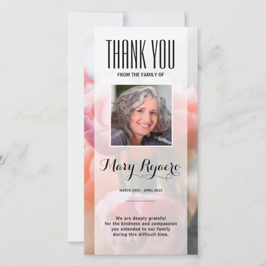 Denkmal danken Ihnen Foto-Karte Dankeskarte (Vorderseite)