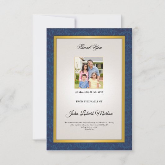 Denkmal danken Ihnen Foto-Karte Dankeskarte (Vorderseite)