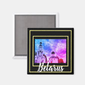 Denkmal der belarussischen Architektur Magnet (Vorderseite/Rückseite)