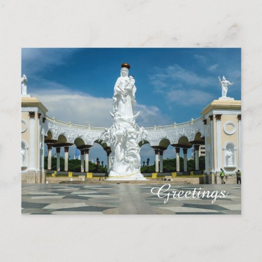 Denkmal der Jungfrau von Maracaibo Venezuela Postkarte (Vorderseite)