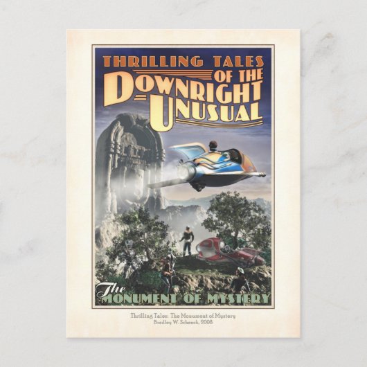Denkmal des Geheimnisvollen Postkarte (Vorderseite)