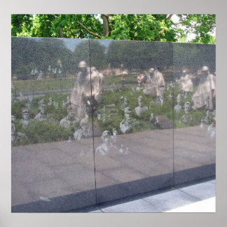 Denkmal des Koreakrieges in Washington, D.C. Poster