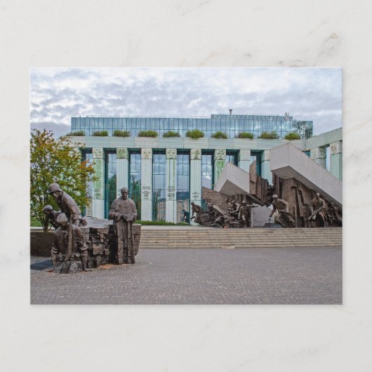 Denkmal des Warschauer Aufstands Postkarte (Vorderseite)