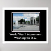 Denkmal des Zweiten Weltkriegs Poster (Vorne)