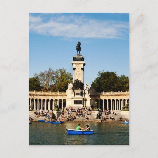 Denkmal für Alfonso XII Postkarte (Vorderseite)