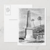 Denkmal für Captain James Cook Postkarte (Vorne/Hinten)