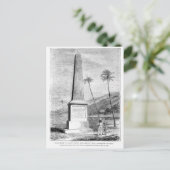 Denkmal für Captain James Cook Postkarte (Stehend Vorderseite)