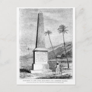 Denkmal für Captain James Cook Postkarte