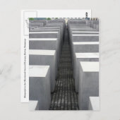 Denkmal für den Holocaust Postkarte (Vorne/Hinten)