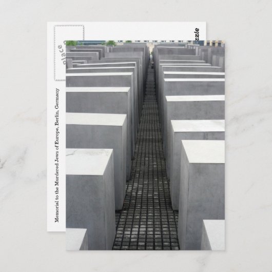 Denkmal für den Holocaust Postkarte (Vorne/Hinten)