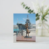 Denkmal für die Ehefrauen der Seeleute Postkarte (Stehend Vorderseite)