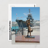 Denkmal für die Ehefrauen der Seeleute Postkarte (Vorne/Hinten)