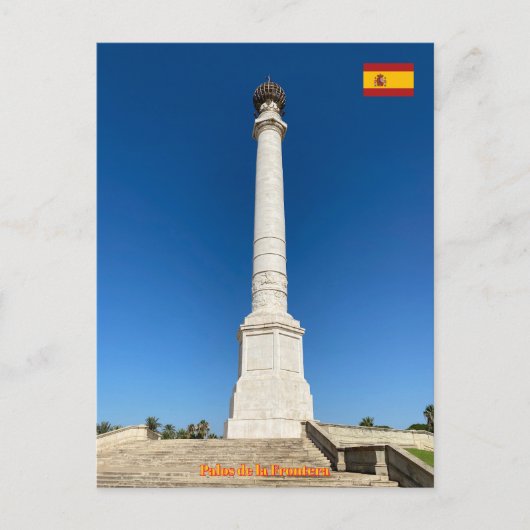 Denkmal für die Entdecker, Palos de la Frontera Postkarte (Vorderseite)