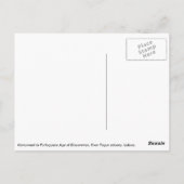 Denkmal für Entdeckungen, Lissabon, Portugal Postkarte (Rückseite)