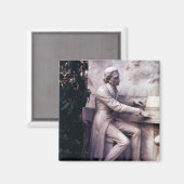 Denkmal für Frederic Chopin Magnet (Vorderseite/Rückseite)