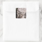 Denkmal für Frederic Chopin Quadratischer Aufkleber (Tasche)