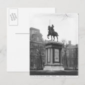 Denkmal für General Lafayette Postkarte (Vorne/Hinten)