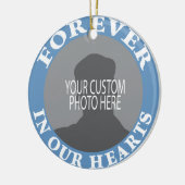 Denkmal für immer in unserem Herzgewohnheits-Foto Keramikornament (Links)