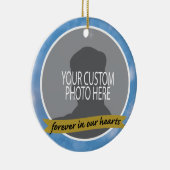 Denkmal für immer mit Himmelgrenzgewohnheits-Foto Keramik Ornament (Rechts)