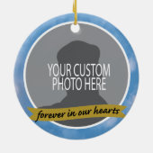 Denkmal für immer mit Himmelgrenzgewohnheits-Foto Keramik Ornament (Hinten)